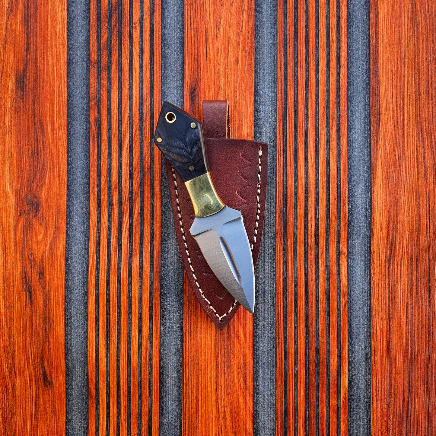 Handmade Push Dgr with Leather Sheath