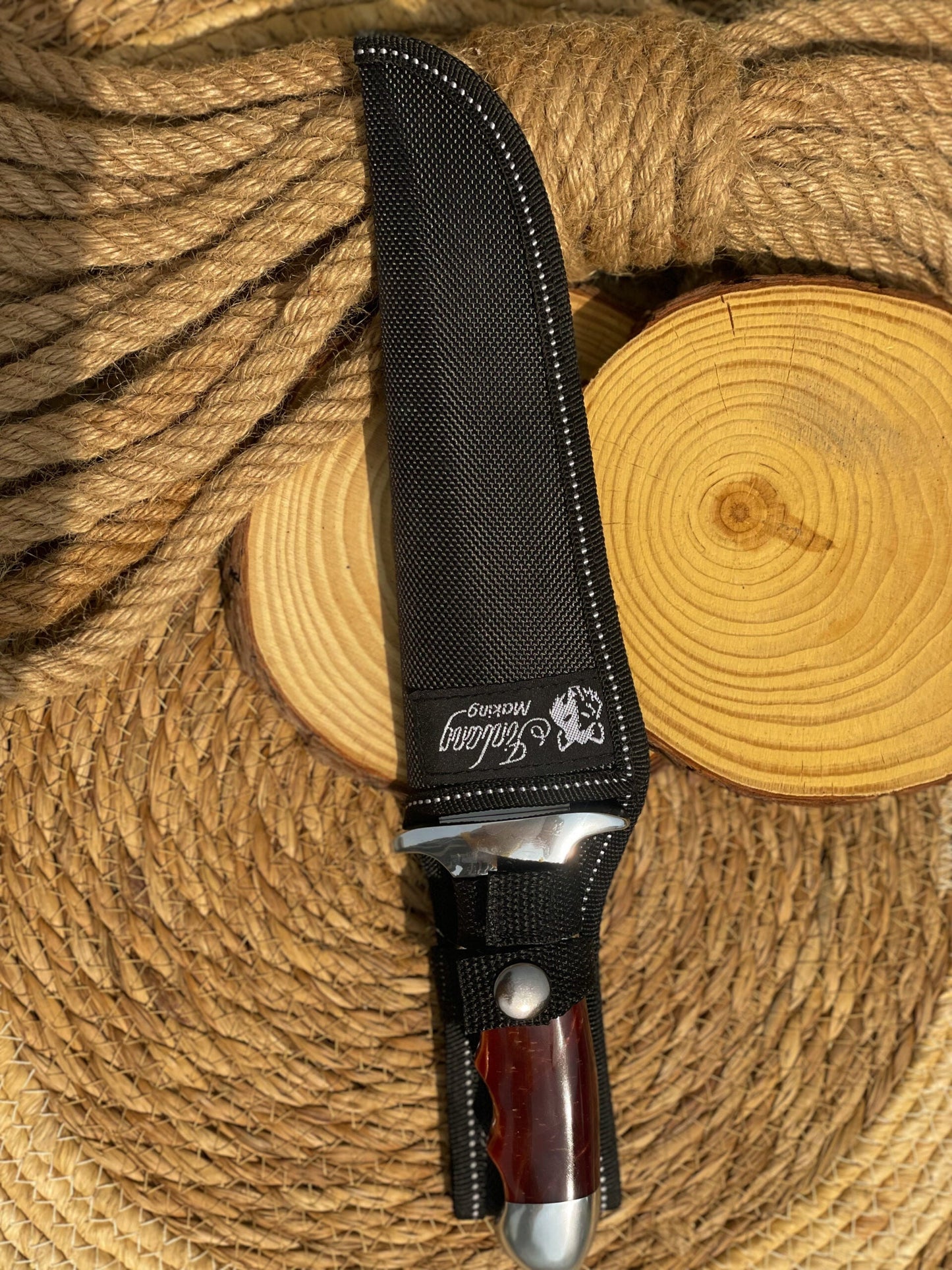 Full Tang Columbia Knife SA27 ( Dark Brown Handle )