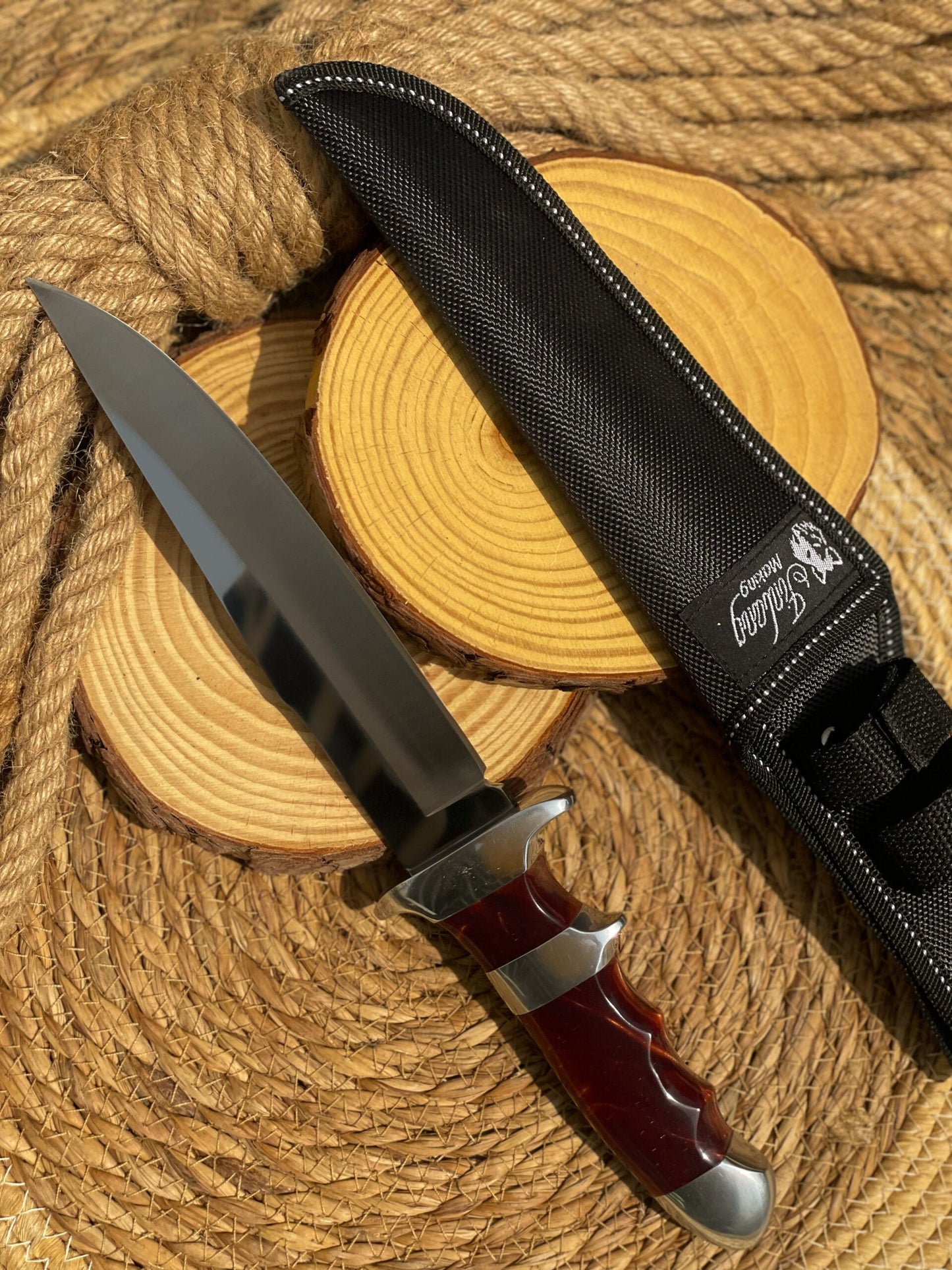 Full Tang Columbia Knife SA27 ( Dark Brown Handle )