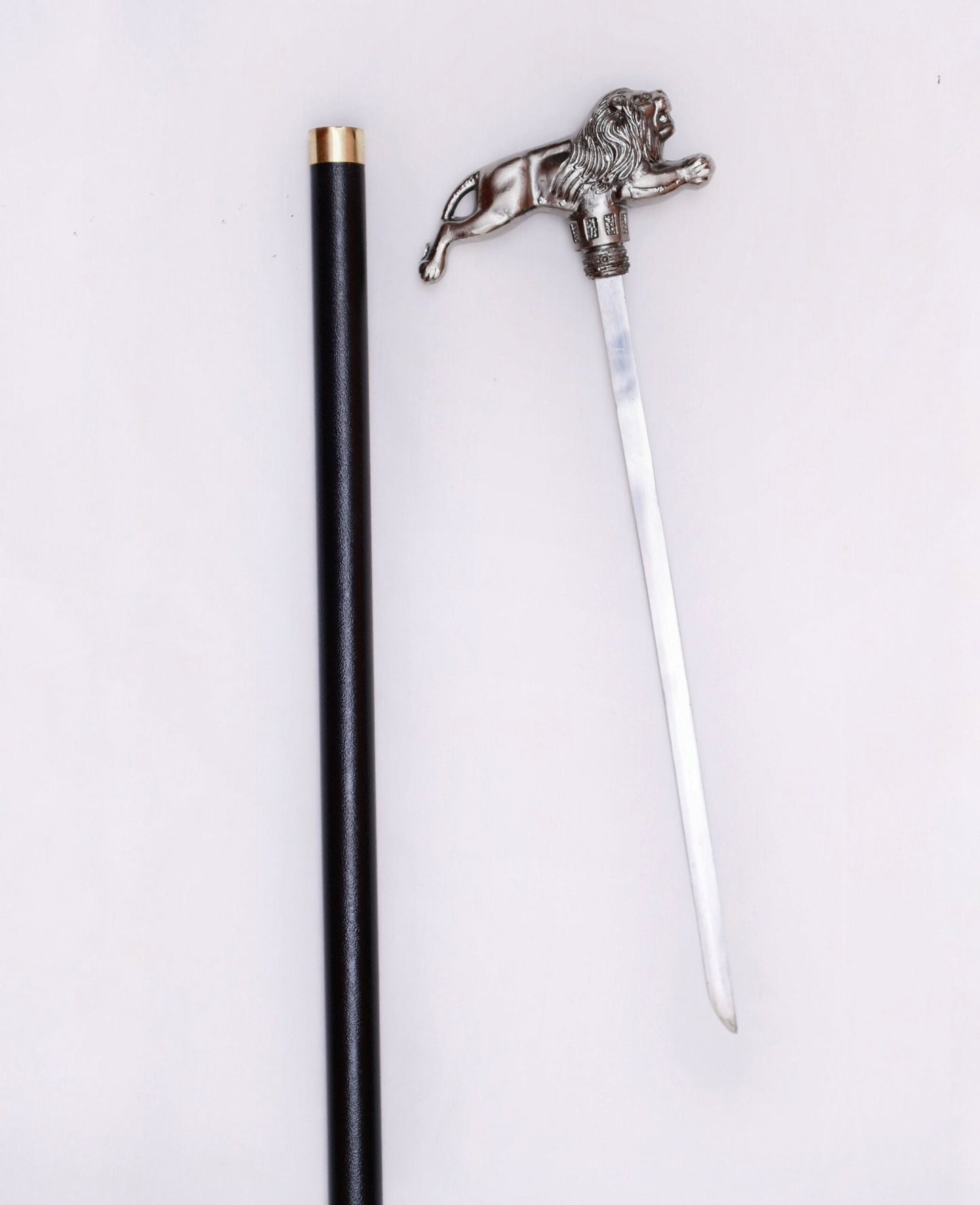 Handcrafted Lion walking cane